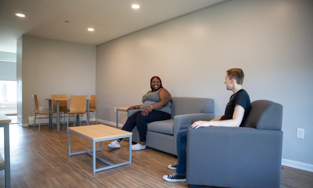 Expanded Living Room with Recessed Lighting